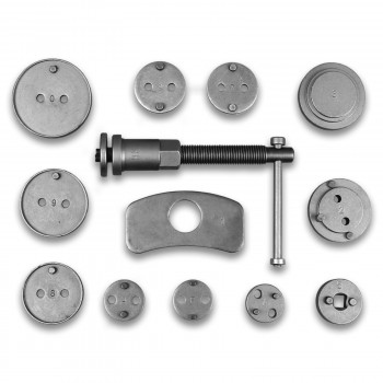 Ansicht der Druckstücke des Bremskolbenrücksteller Werkzeugs