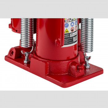 Der stabile Standfuß des 12 Tonnen Stempelwagenhebers