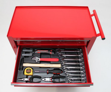 Die 2. bestückte Schublade des Bestückten Werkstattwagens