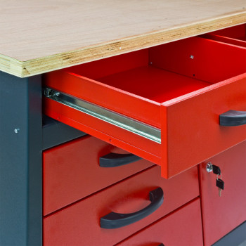 Detailansicht der Werkbank