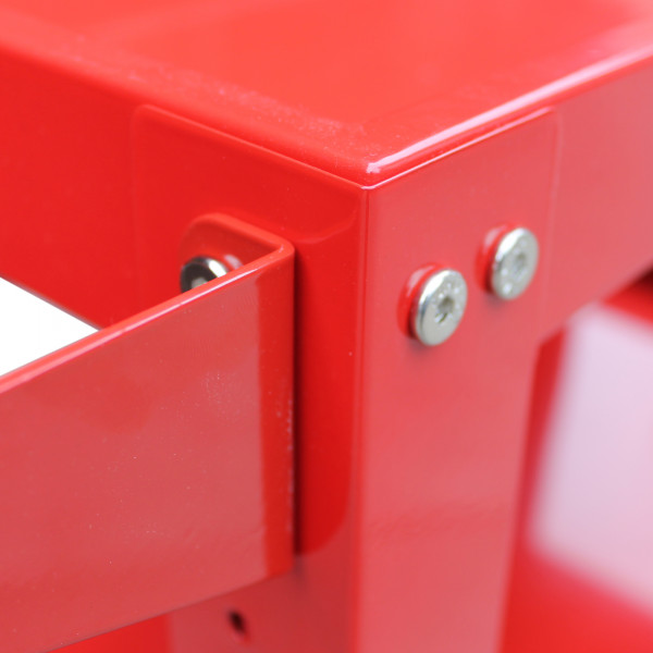 Detailansicht der Montagewagenhalterung