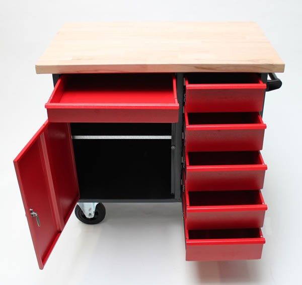 Detailansicht der Schubladen