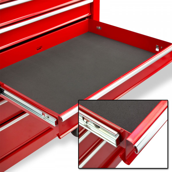 Auch in den Schubladen sind anti Rutsch-Matten