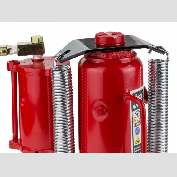 Die  Rückholfedern des Wagenhebers