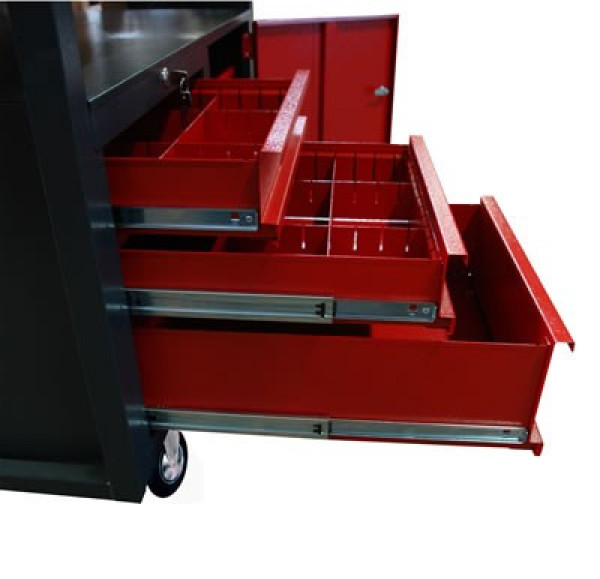 Vollauszug der Schubladen möglich