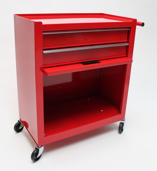 Das Große Staufach des bestückten Werksattwagens