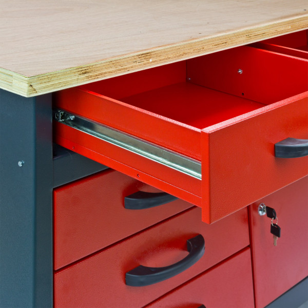 Detailansicht der Werkbank