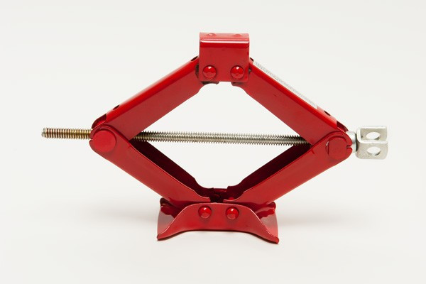 Scherenwagen heber Gebrauchsfertig aufgestelllt