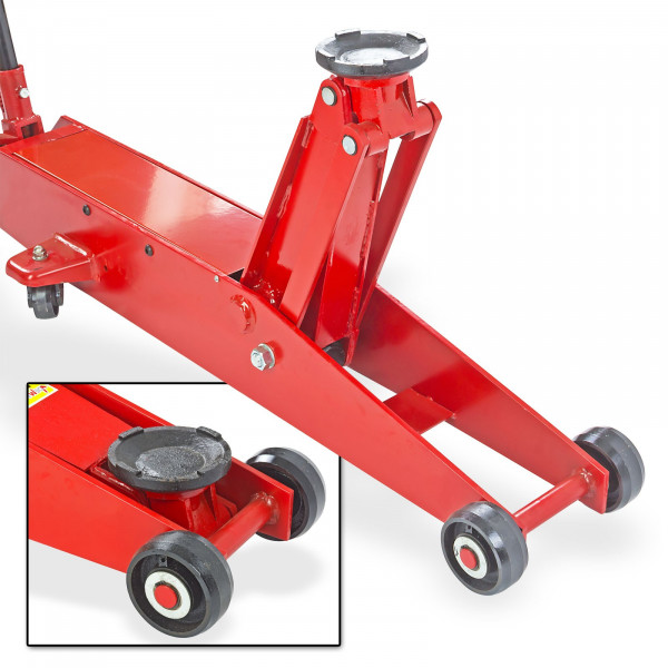 Die starken Lastrollen des Wagenhebers