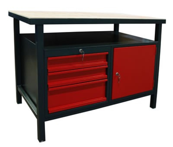 Werkbank mit 3 Schubladen