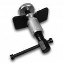 Bremskolbenrücksteller mit drehbarer Druckplatte